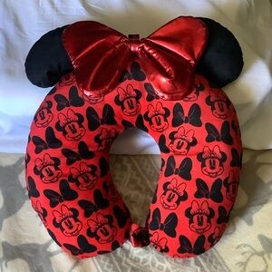Disney Minnie Mouse Red and Black Kids Neck Pillow